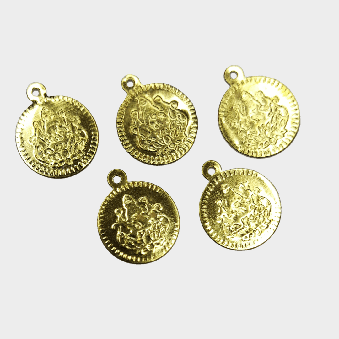 Laxmi Coin 15mm (metallic gold)