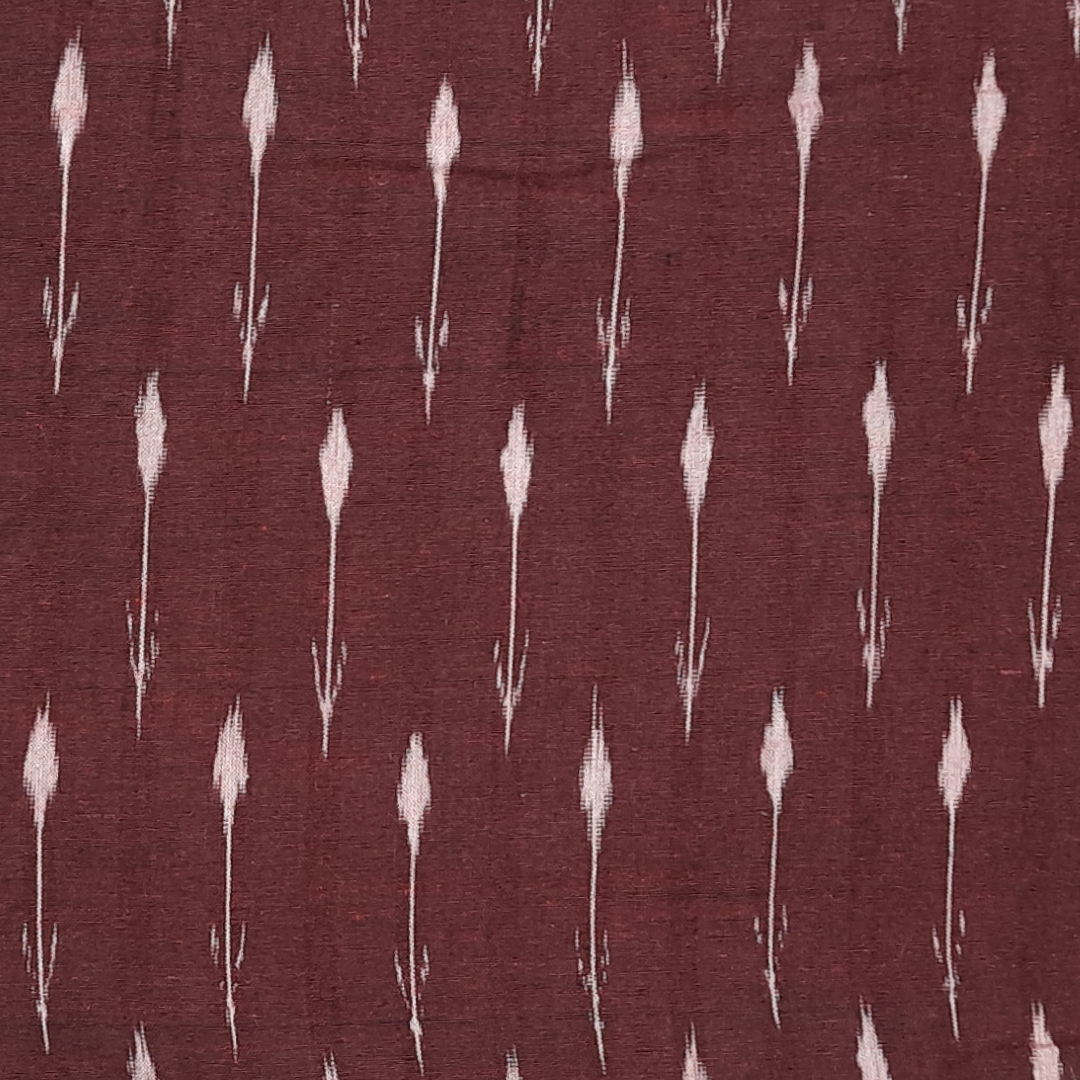 Ikat - marun handloom cotton