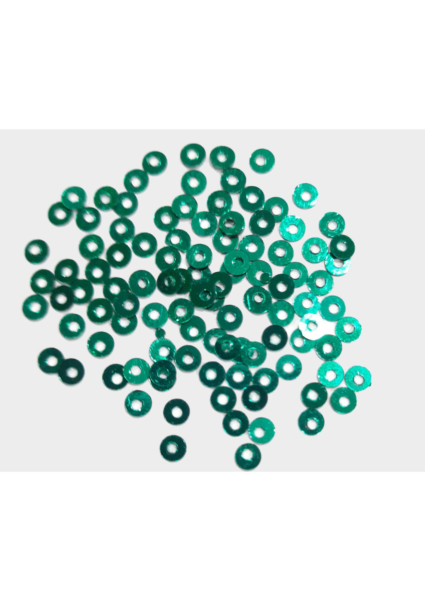 Sequins - Rama green 3mm Sequins - Rama green 3mm