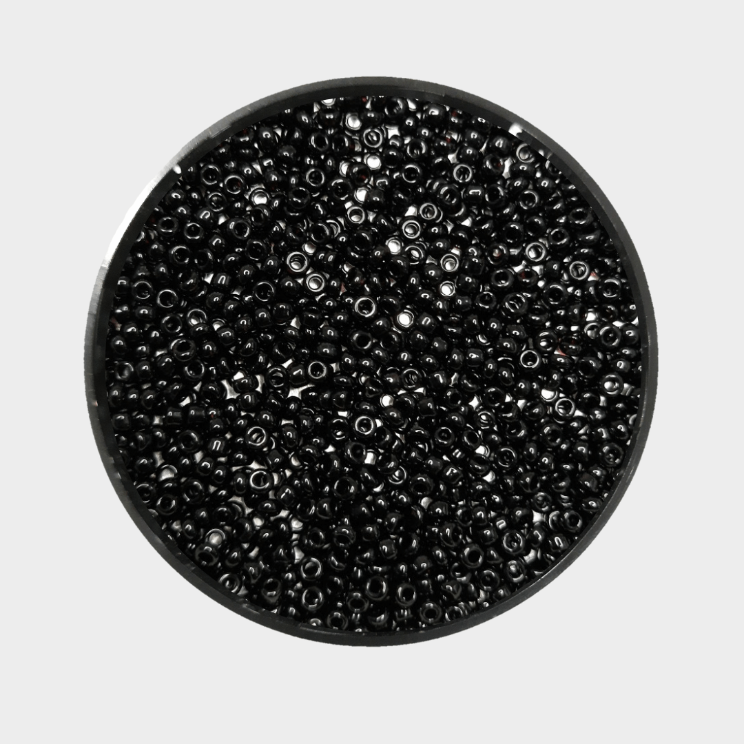 Bead - black matt 2mm