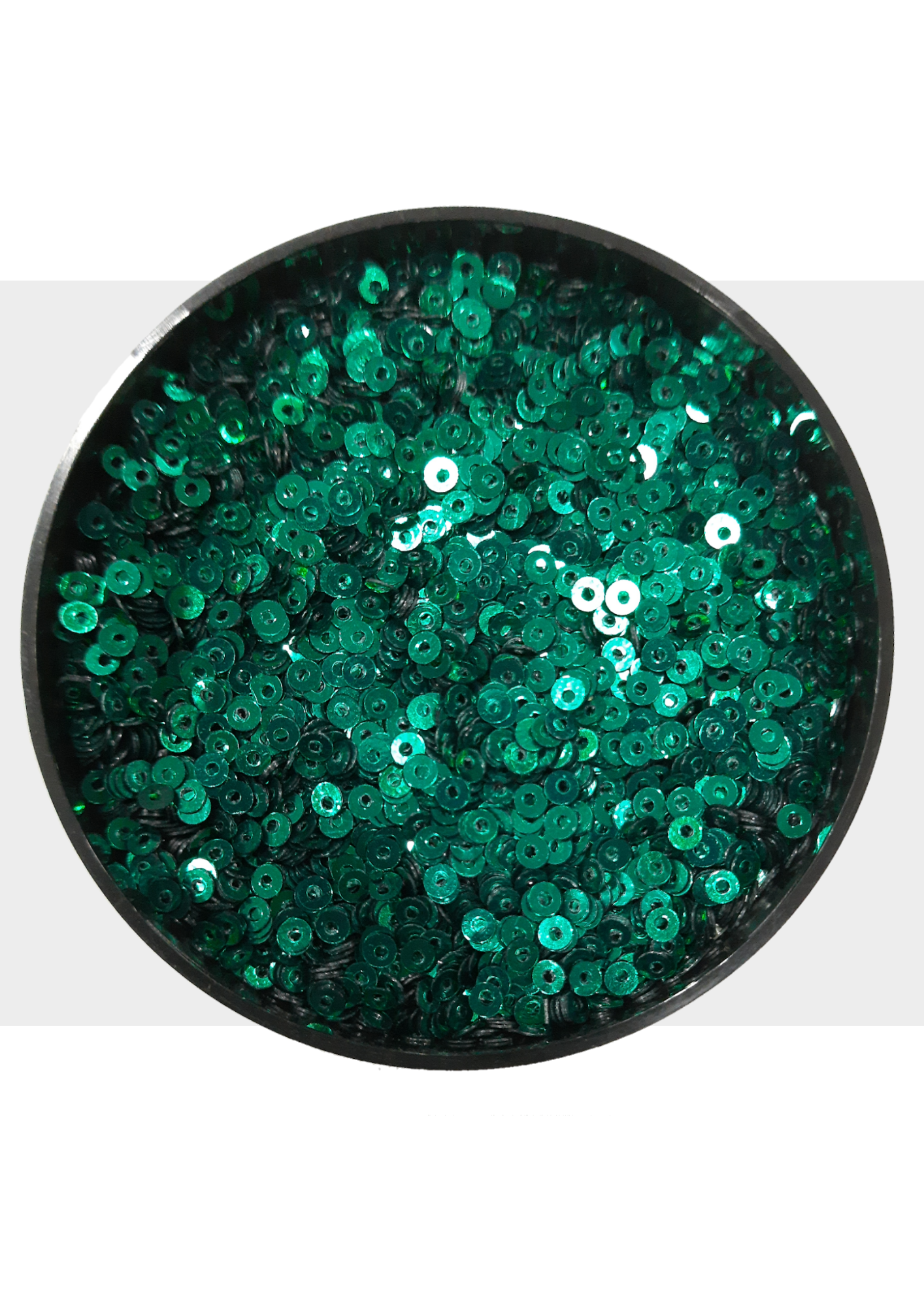 Sequins - Rama green 3mm