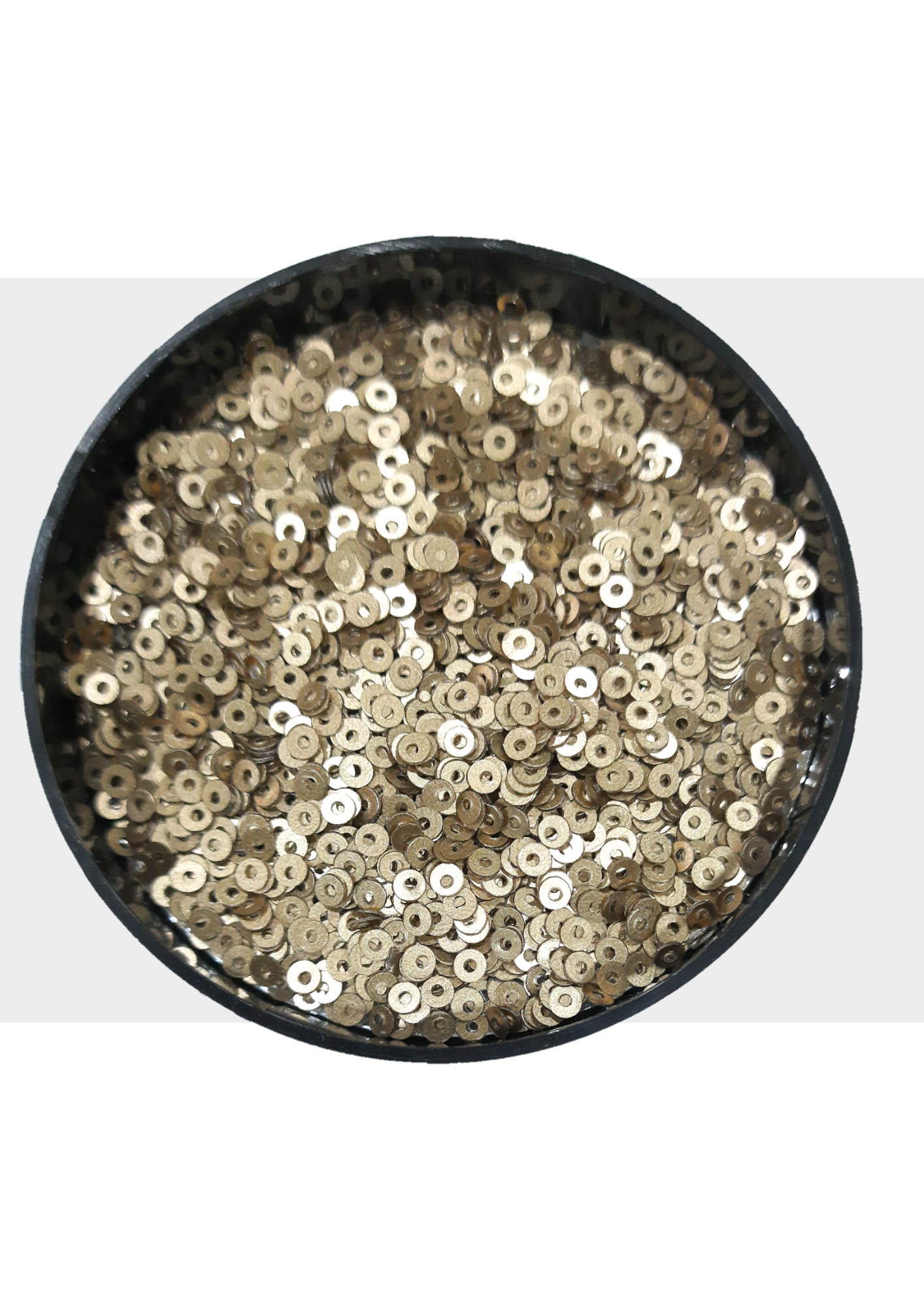 Sequins - Matt gold 3mm