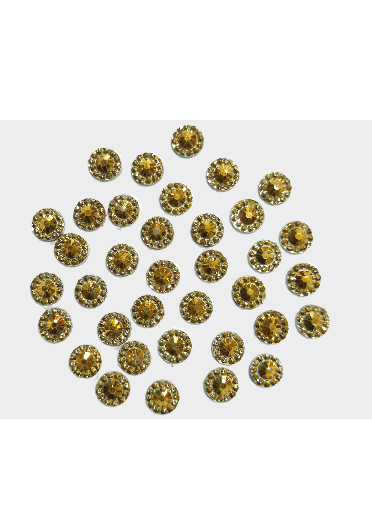 Sequins - shine diamond cut golden 5mm