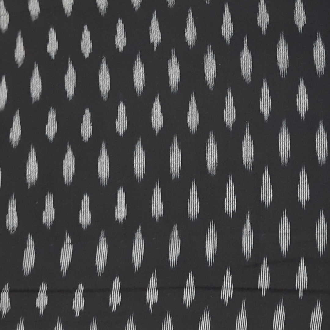 Ikat - black handloom cotton