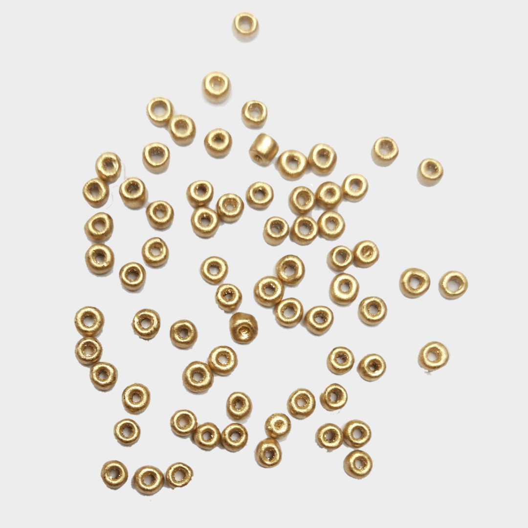 Bead - Gold matt 3mm Bead - Gold matt 3mm