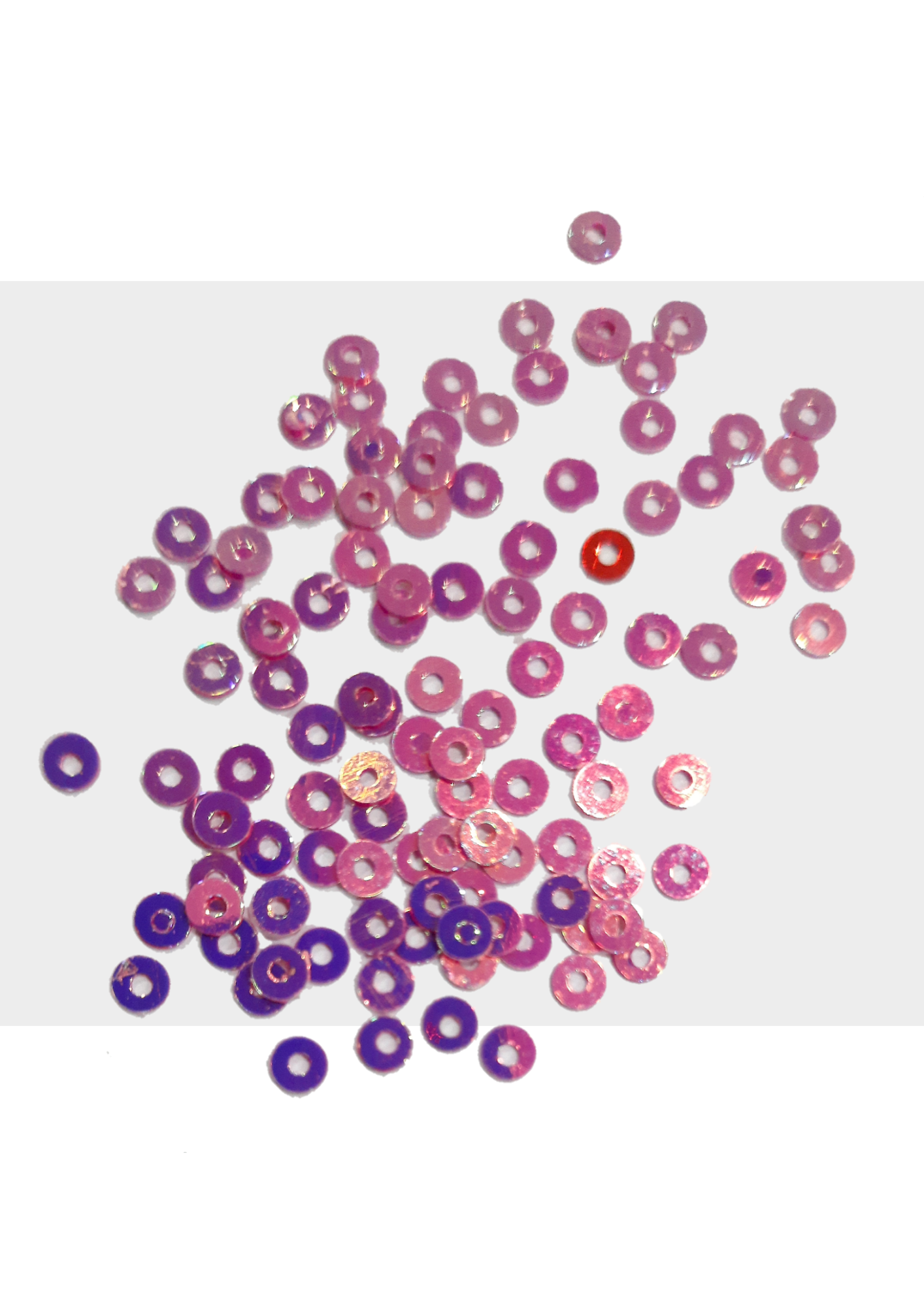 Sequins - Multi tone neon Rani pink 3mm Sequins - Multi tone neon Rani pink 3mm