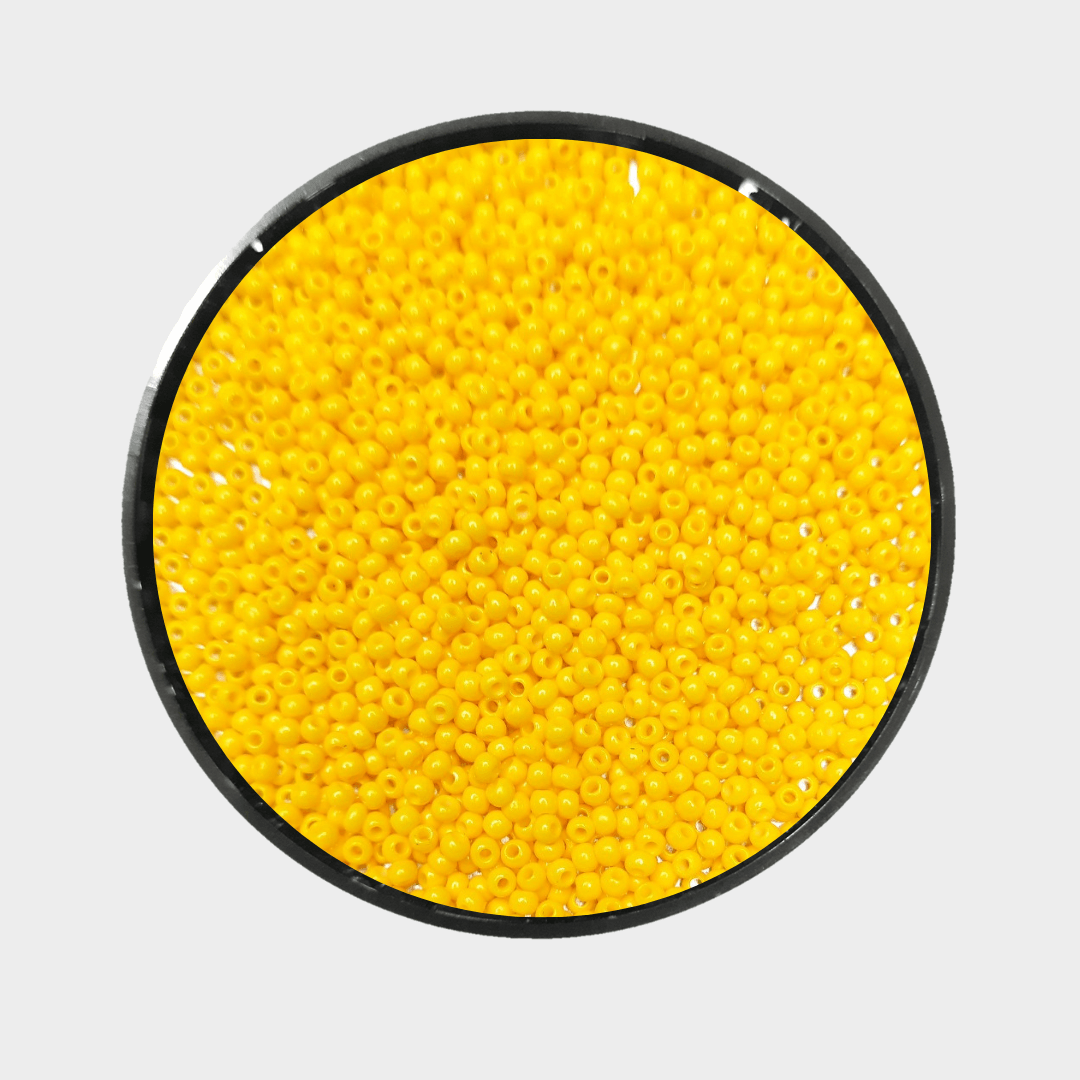 Bead - Yellow matt 2mm