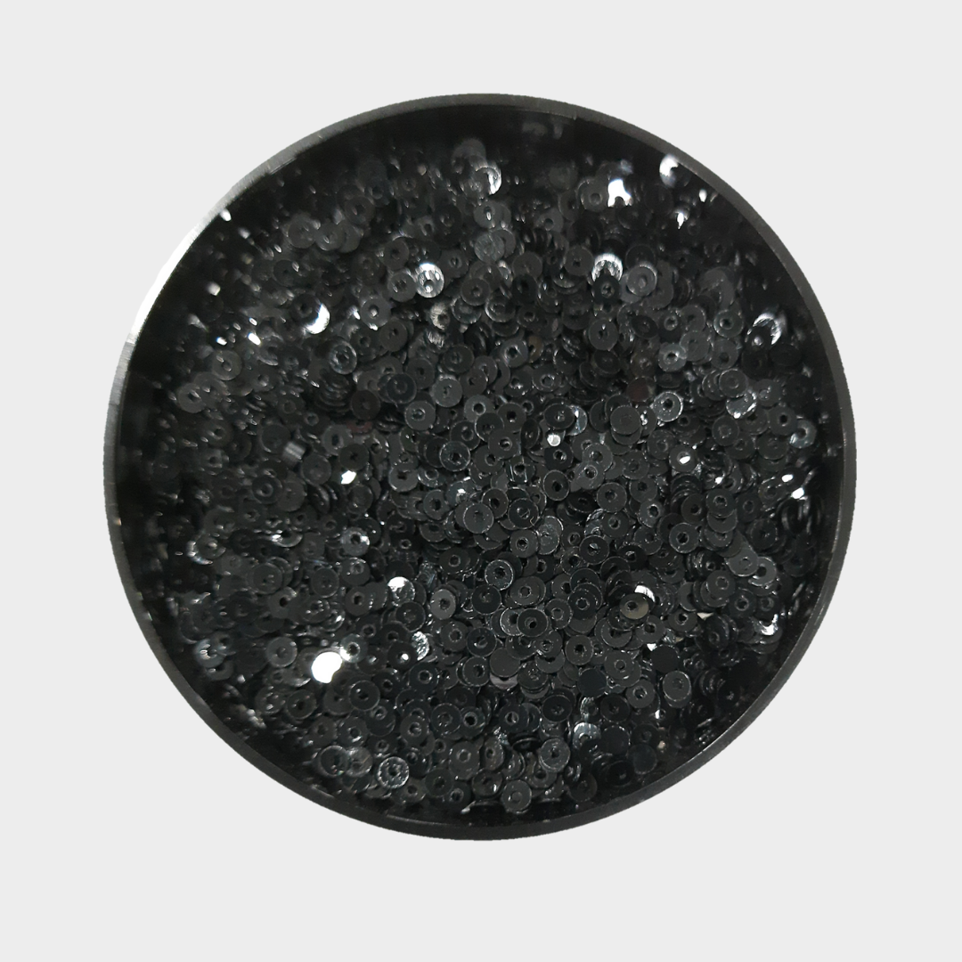 Sequins - shine black 3mm