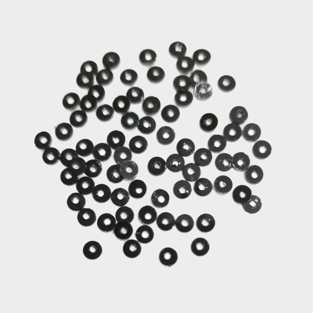 Sequins - shine black 3mm