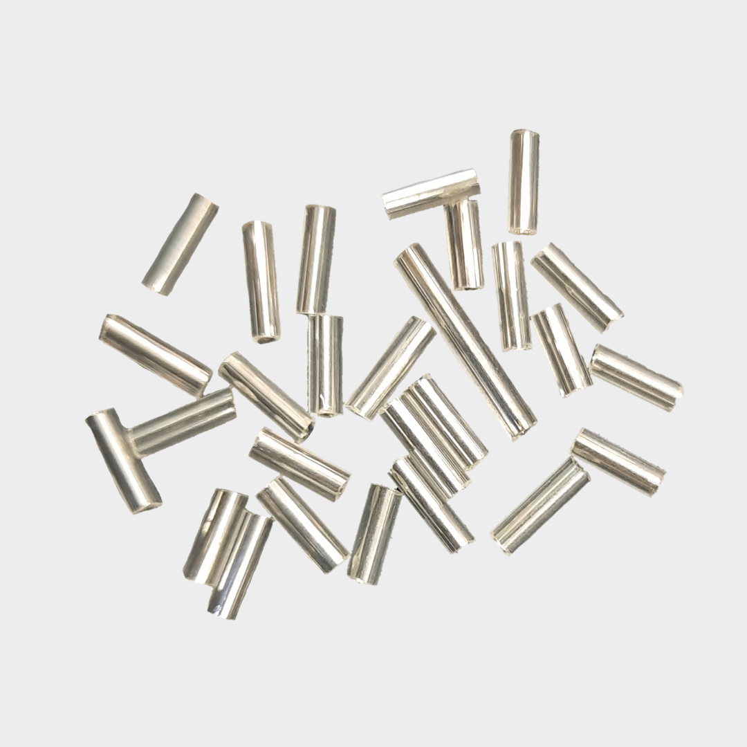 Cutdana - opaque silver 10mm Cutdana - opaque silver 10mm