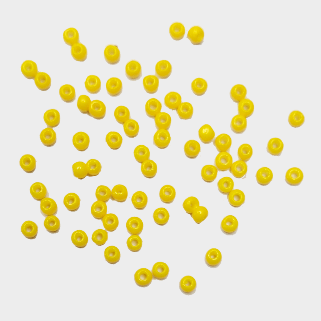 Bead - Yellow matt 2mm
