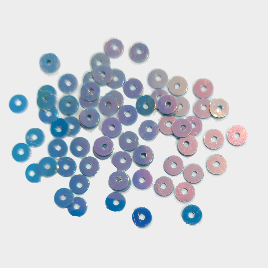 Sequins - Multi tone neon blue 3mm