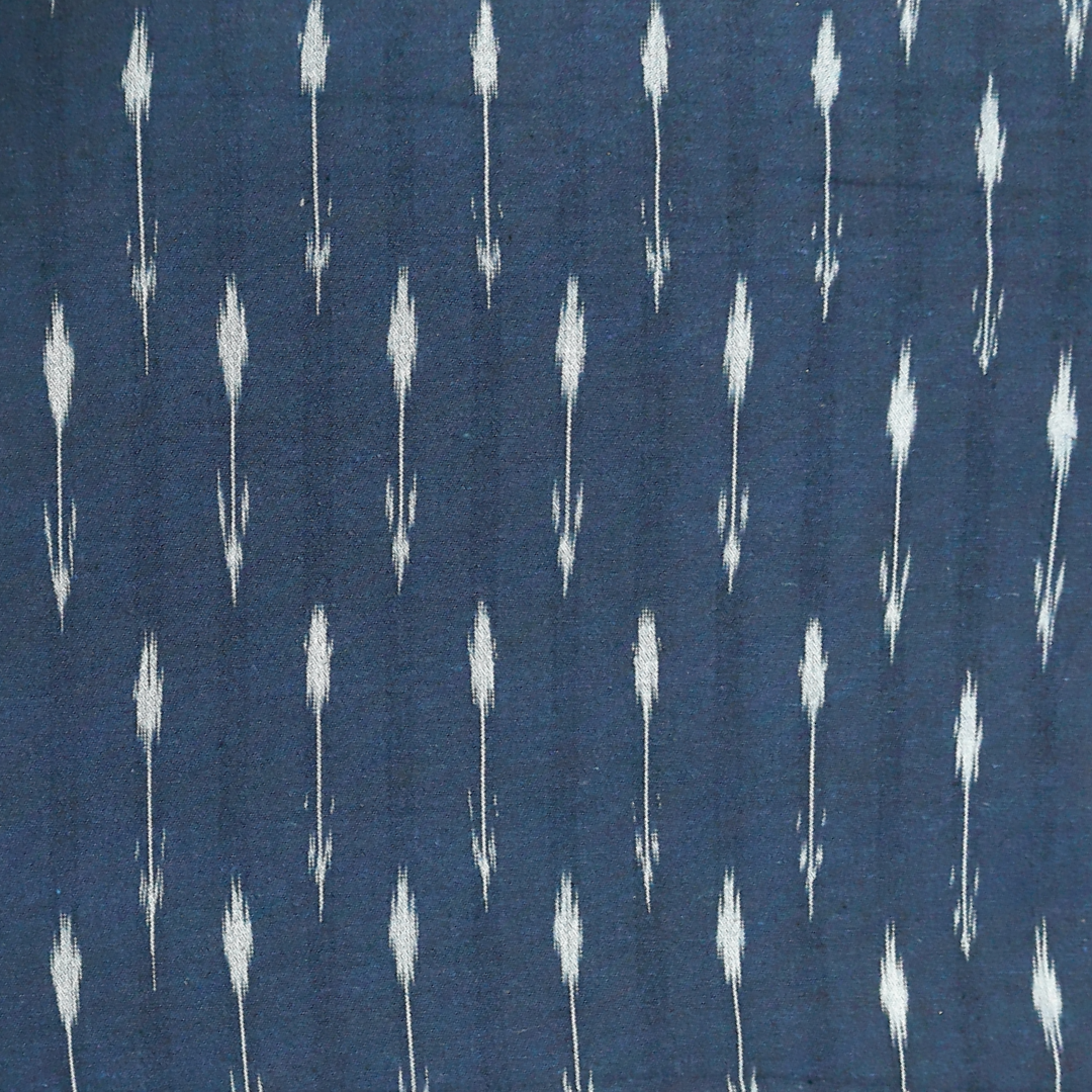 Ikat - Dark Blue handloom cotton Ikat - Dark Blue handloom cotton