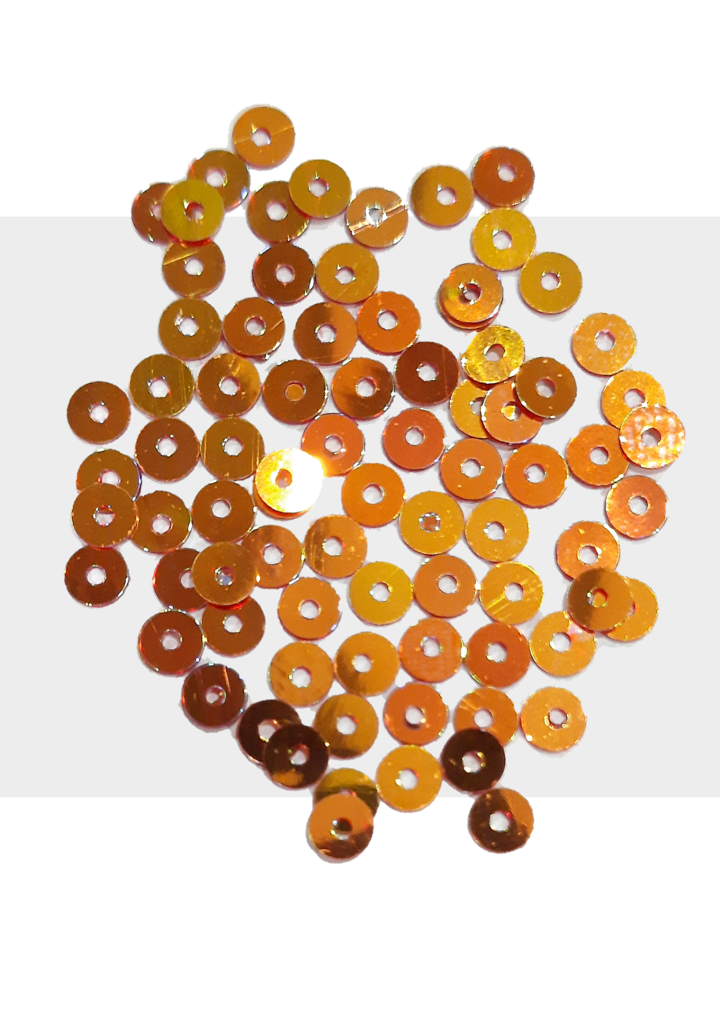 Sequins - Multi tone orange gold 05mm