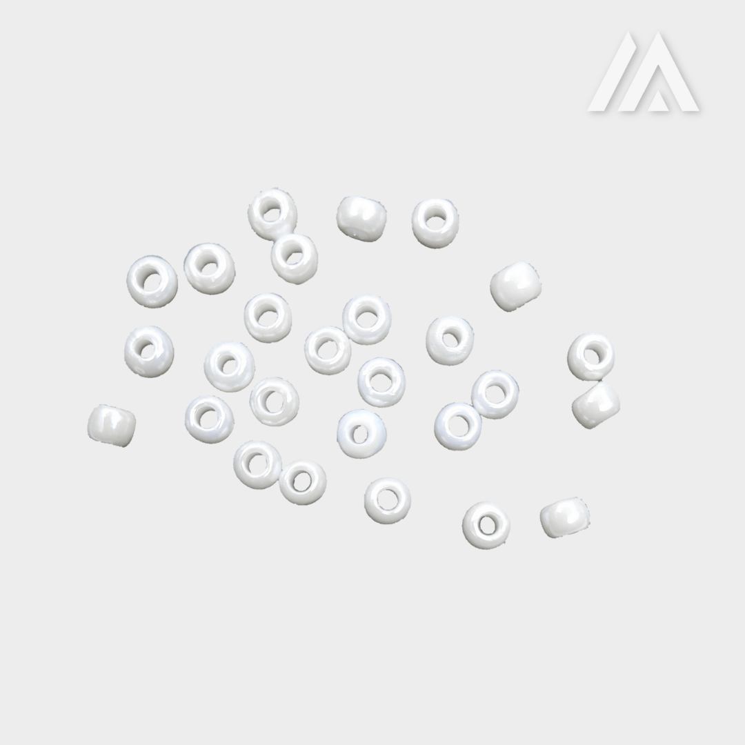 Bead - White luster Bead - White luster