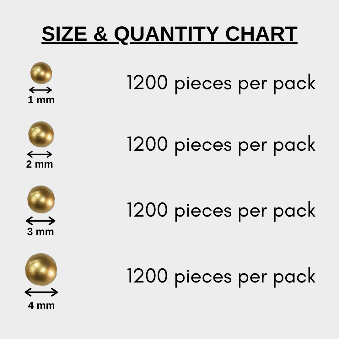 Moti bead - Round shape golden (mala) Moti bead - Round shape golden (mala)