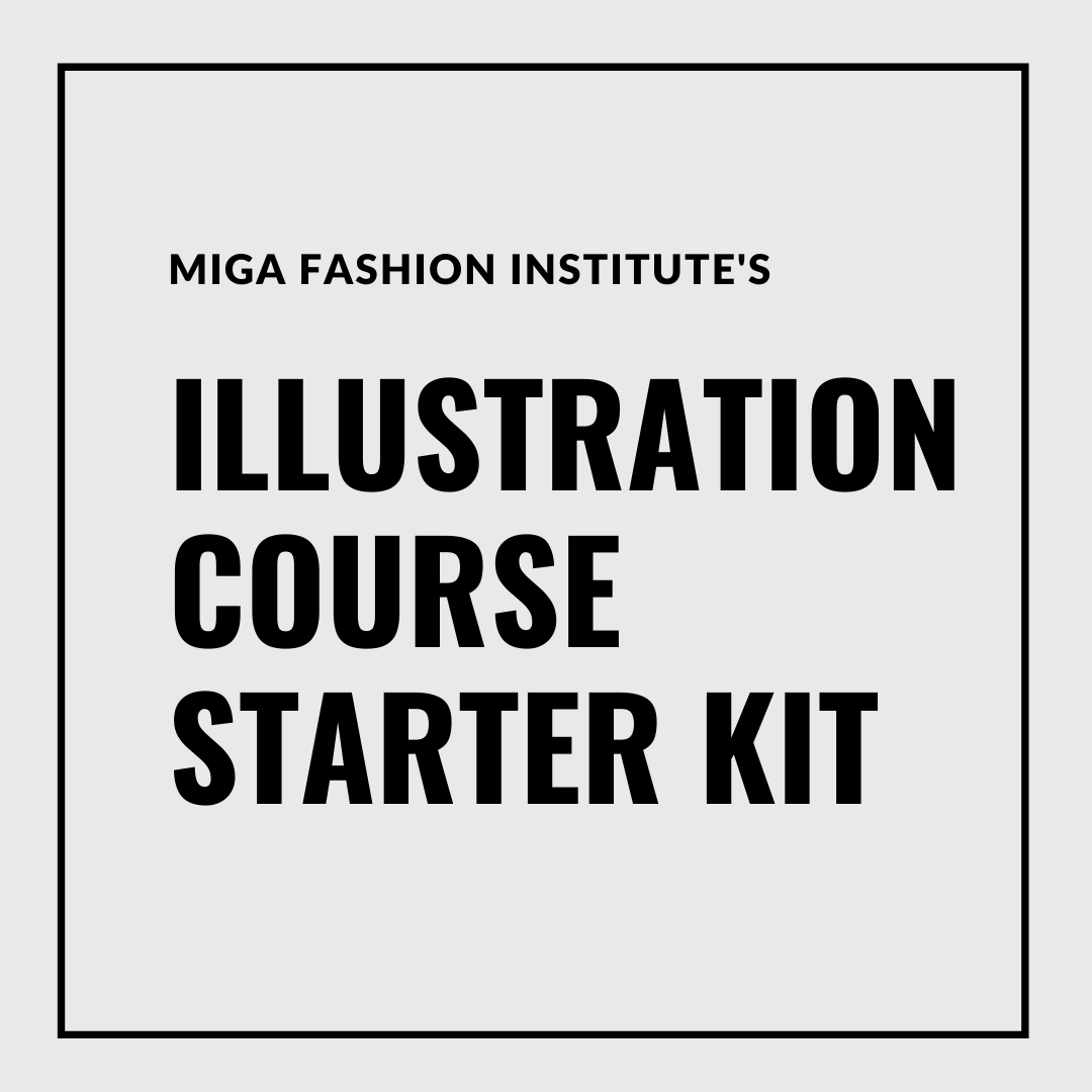 Illustration course starter kit by Miga Fashion Institute
