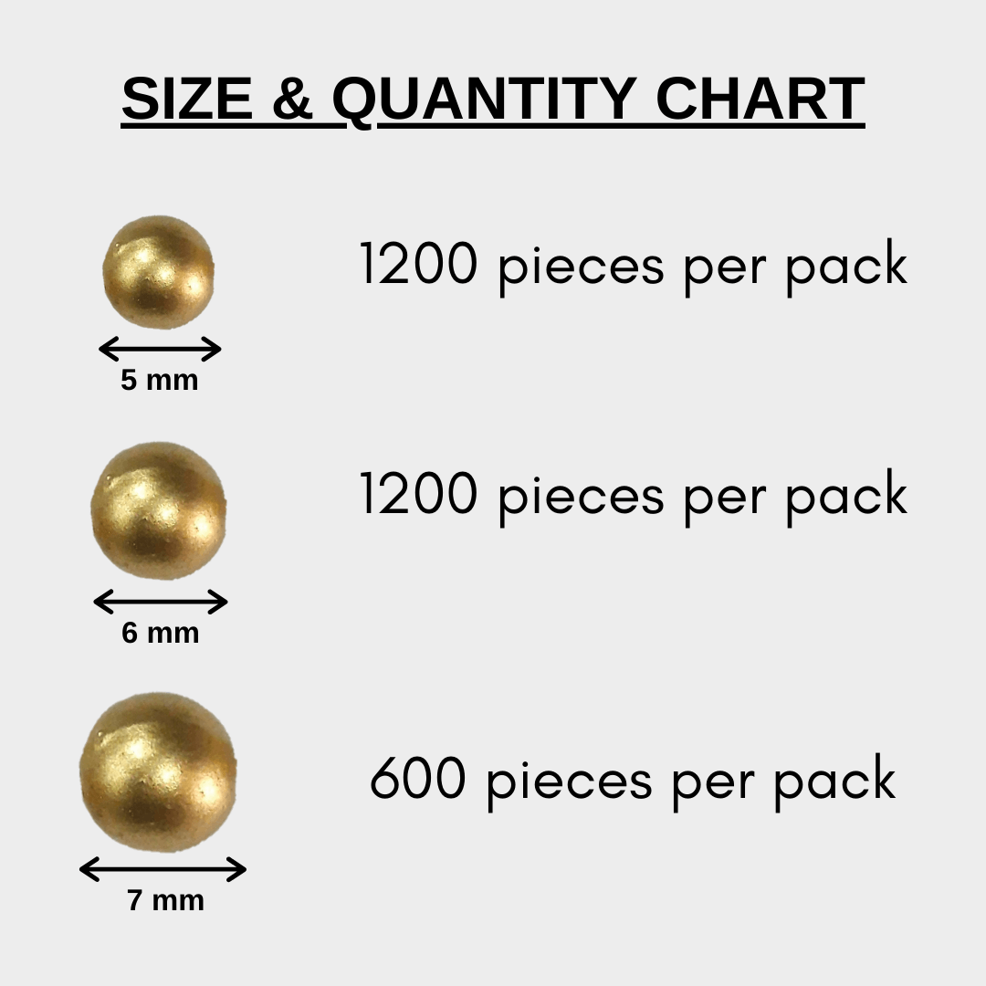 Moti bead - Round shape golden (mala) Moti bead - Round shape golden (mala)